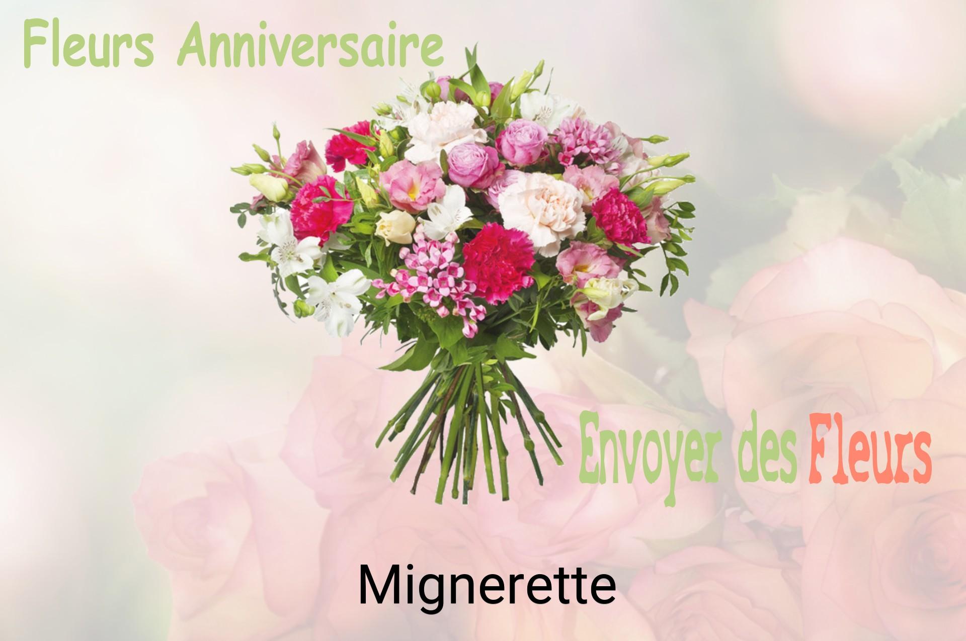 Bouquet de fleurs d’anniversaire livré à Mignerette